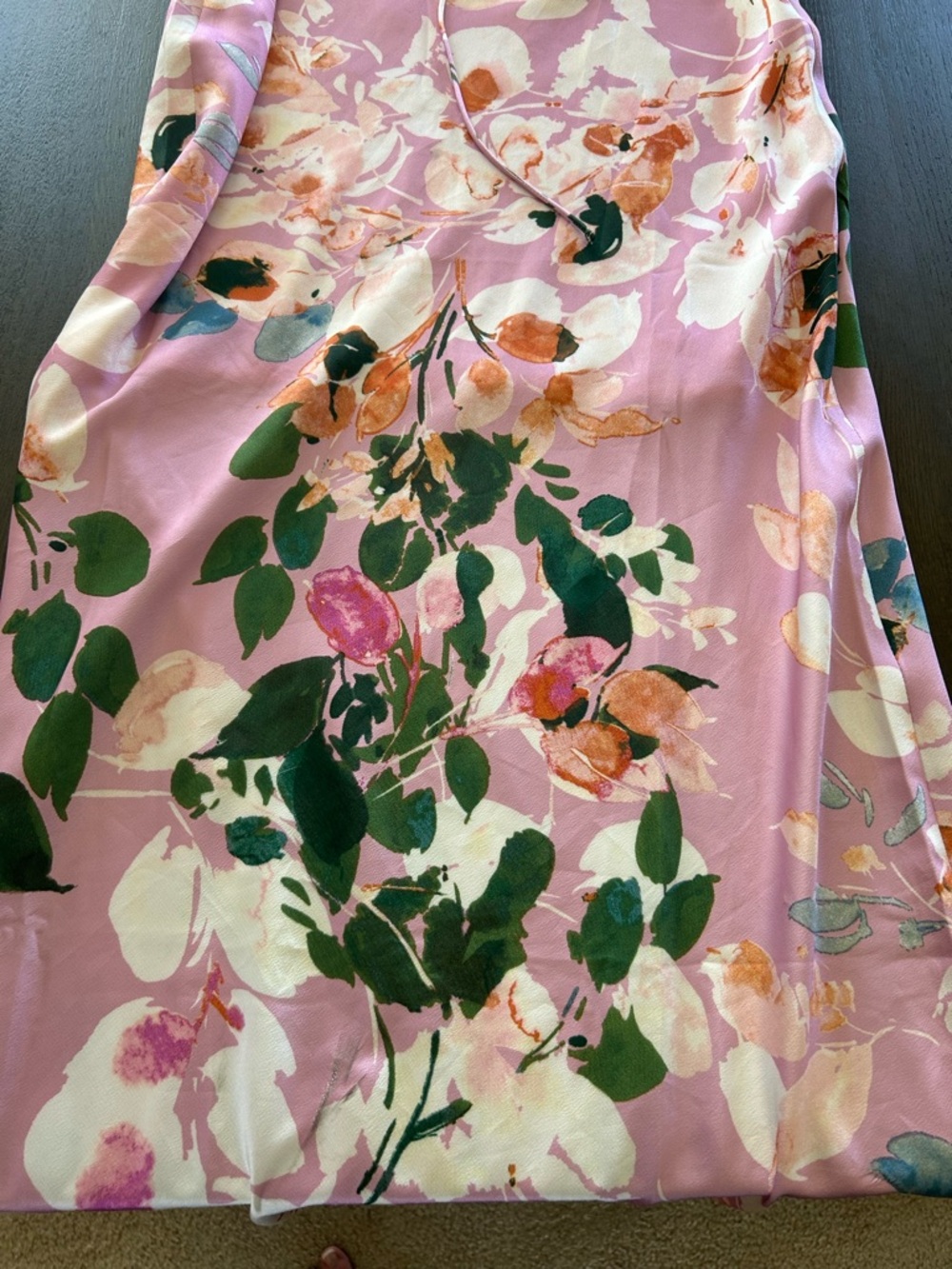 Hello Molly feeling moody maxi dress in pink floral print hater neck - Picture 15 of 16